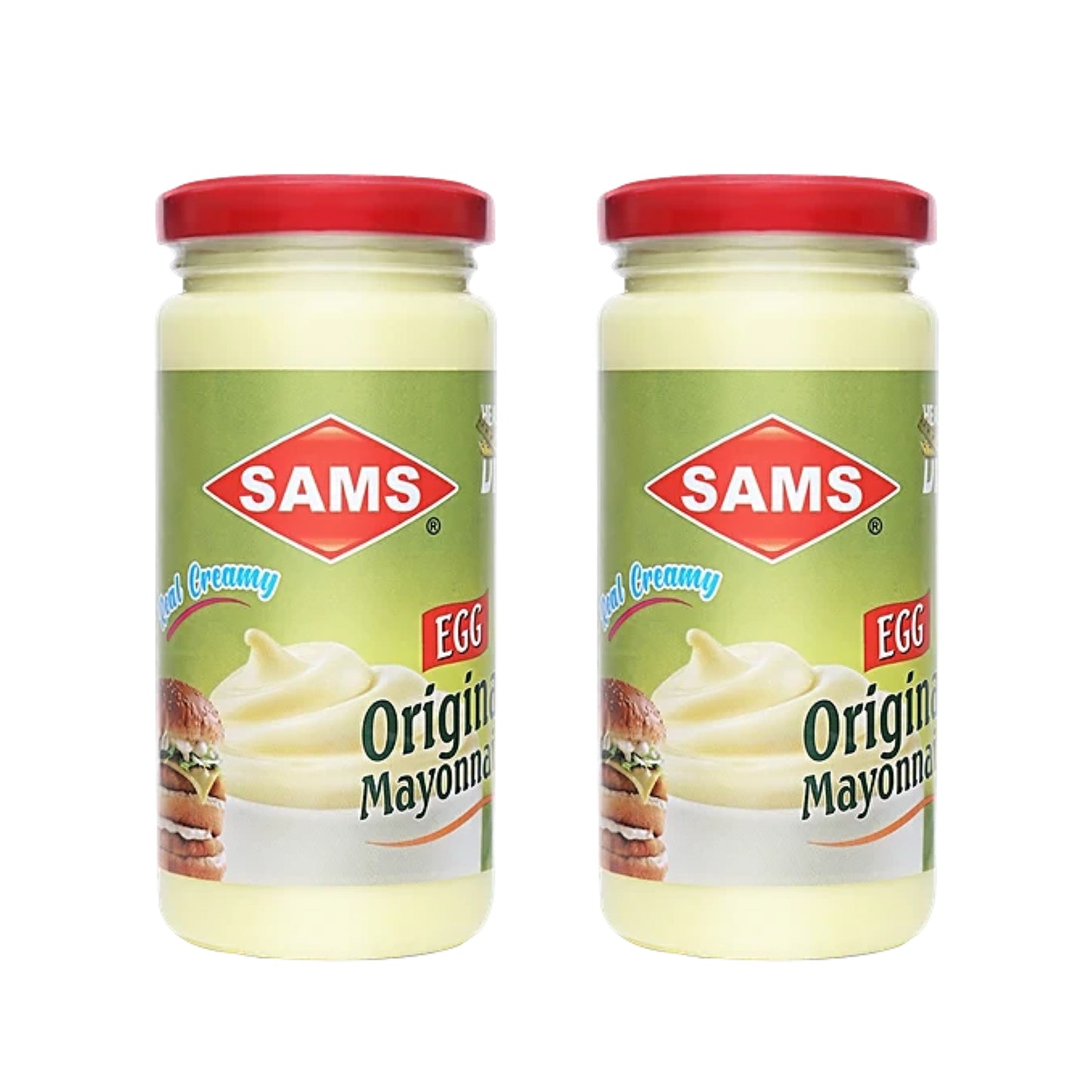 Sams Original Egg Mayonnaise, Real Creamy, Pack of 2