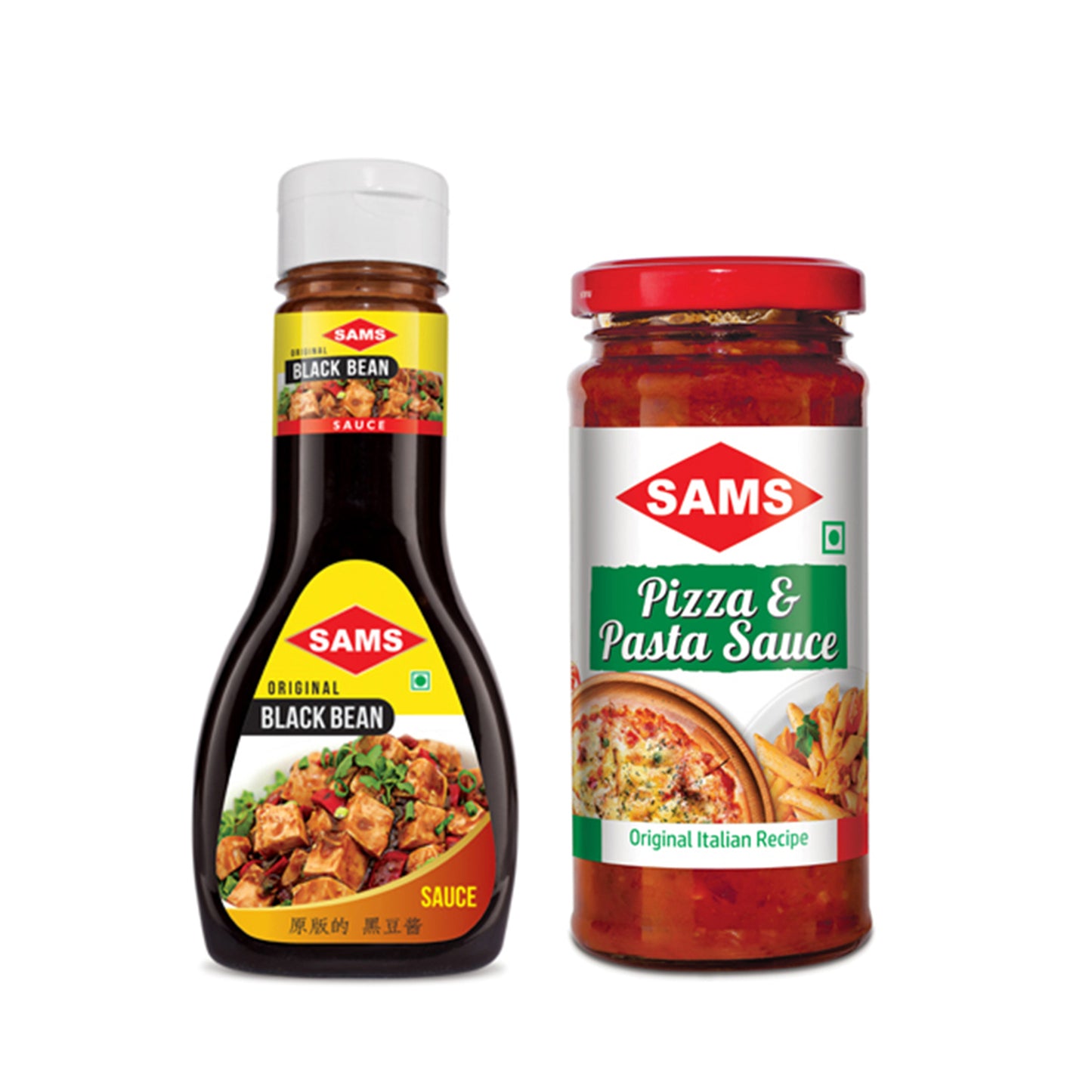 Sams Black bean Sauce 330g and Pizza Pasta Sauce 250g