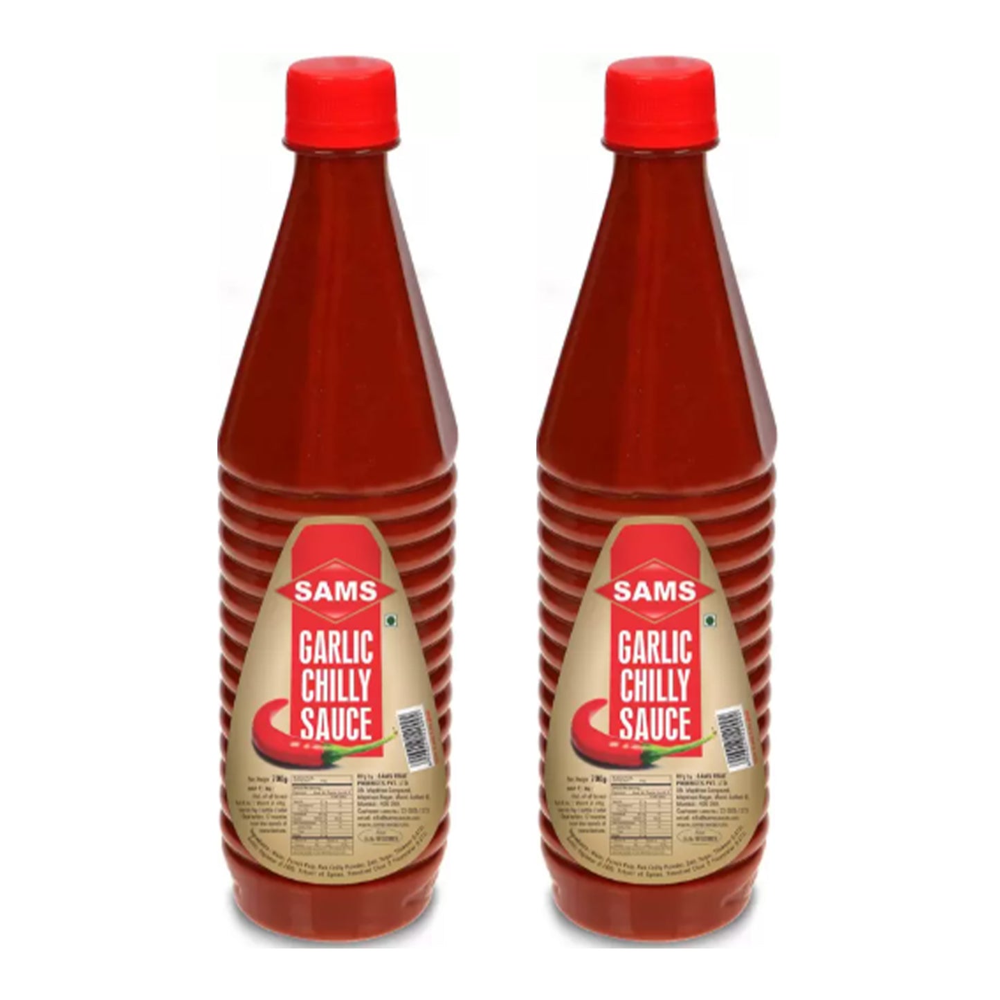 Sams 700 Veg Garlic Chilli Sauce thick Spreads and Dips for Snacks pack of 2