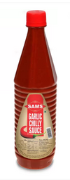 Sams Tomato Ketchup 1kg, Garlic Chilli Sauce 700g Combo, Pure Thick Savingr Pack