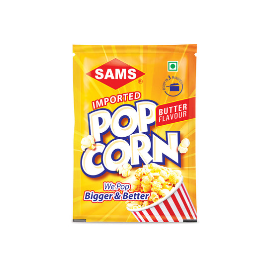 Sams  Popcron Butter Flavour 70g, Pack of 8
