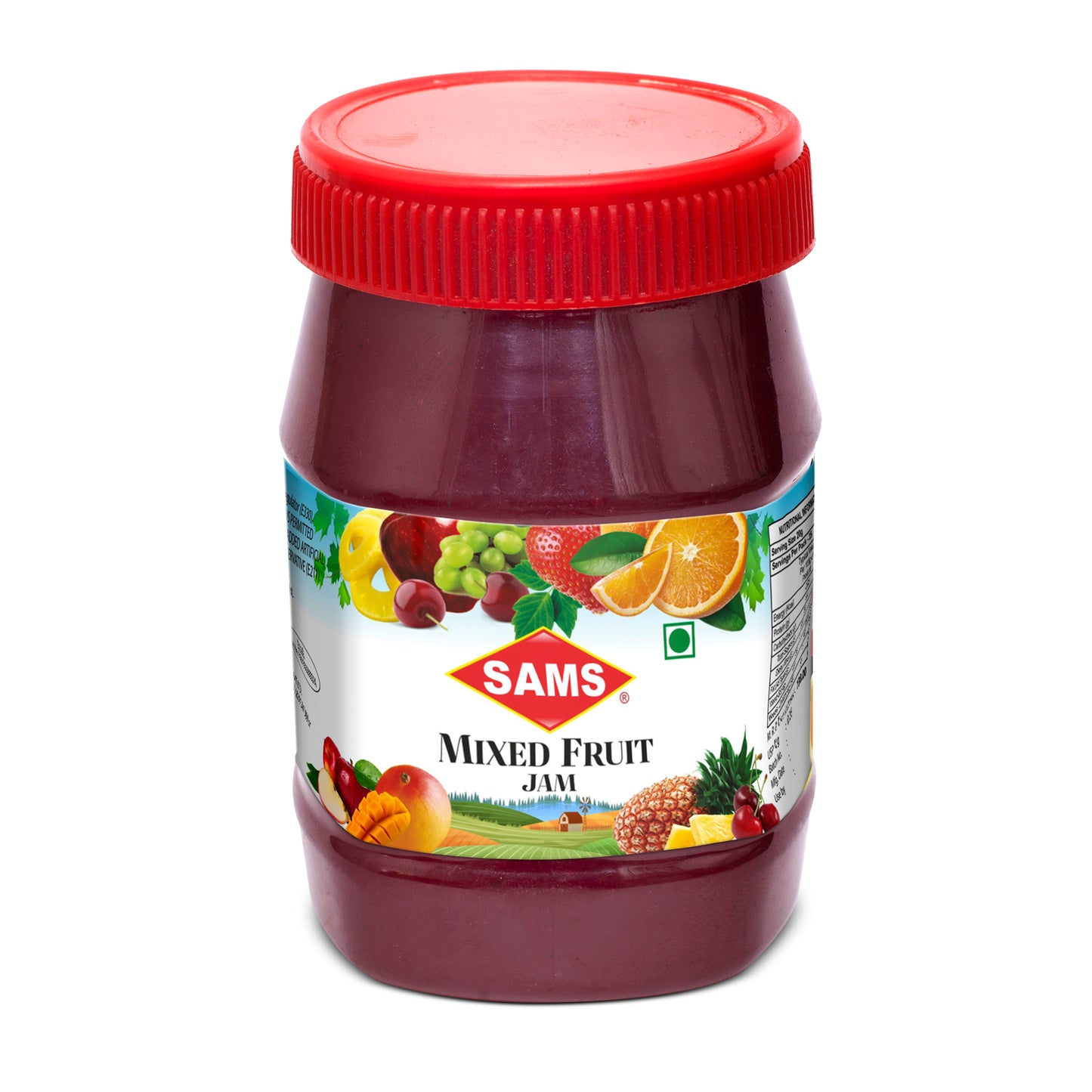 Sams Mixed Fruit Jam 500g Pack of 2, Thick & Delicious Jam for Daily Breakfast Spread for Sandwich, Rolls, Toast