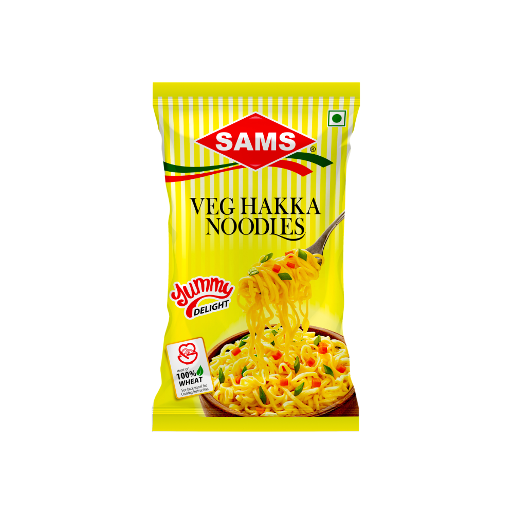 Sams Hakka Noodles Veg Hakka Noodles Chinese Food 180gms Each (pack of 7)