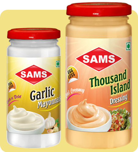 Garlic Mayonnaise and Thousand Island Dressing Pack of 2 250g Each