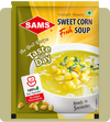 Sams Sweet Corn Soup, 48gm Instant Premix Powder, Fresh & Ready To Eat in 5 minutes (pack of 5)