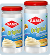 Sams Regular Original Mayonnaise, Egg-Less, Real Creamy, Pack of 2