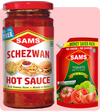 Sams Tomato Ketchup 1kg and Schezwan Hot Sauce 250g Combo Pack, Pure & Thick