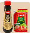 Sams Tomato Ketchup 1kg Pure & Thick, Soya Bean sauce 200g Combo Natural Ingredients