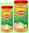 Sams Cheese & Jalapeno Mayonnaise, Real Creamy, Eggless (Pack of 2)
