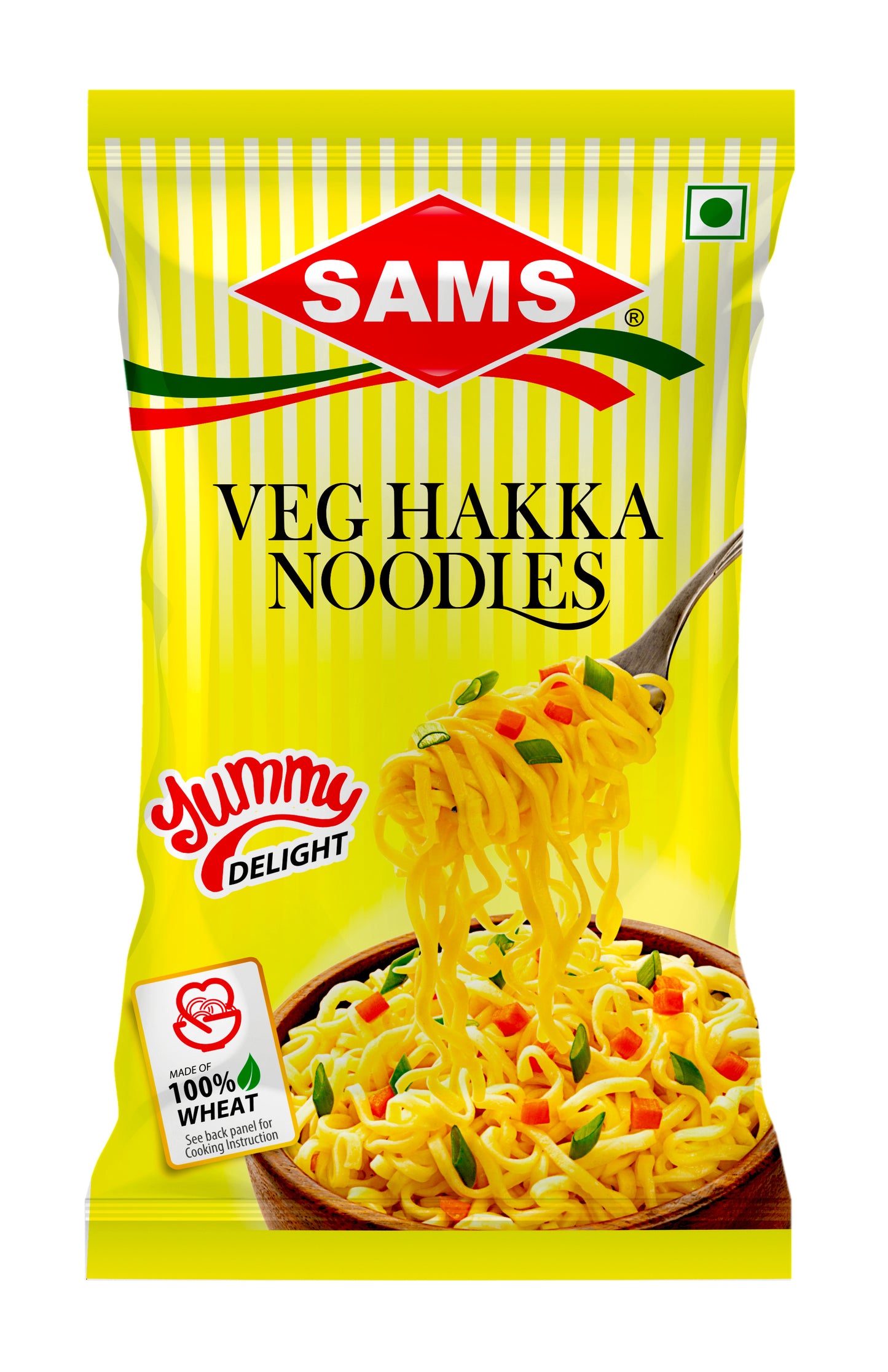 Sams Hakka Veg Noodles With Taste maker Black Single 180g pack of 7