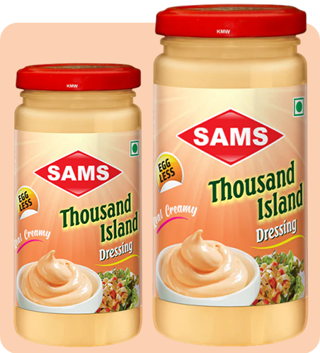 Sams Thousand Island Dressing, Egg-Less, Real Creamy, Pack of 2