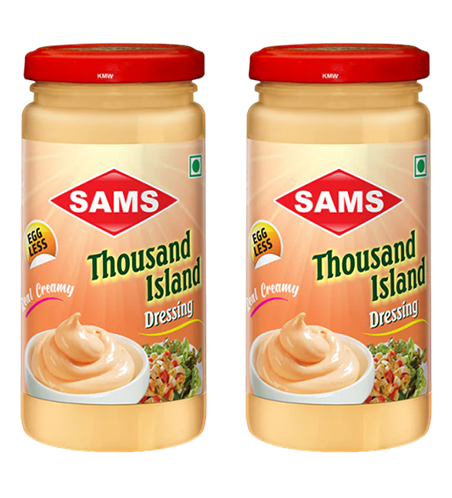 Sams Thousand Island Dressing, Egg-Less, Real Creamy, Pack of 2
