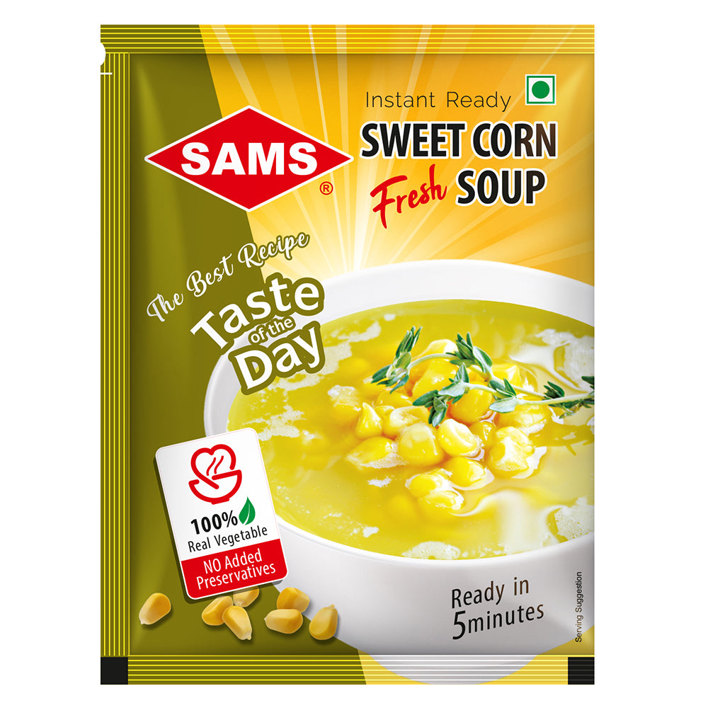 Sams Sweet Corn Fresh soup 12g Each (Pack of 25)