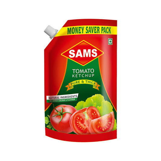 Sams Tomato Ketchup Pure and Thick Tomato Sauce Real Juicy Tomatoes Natural Ingredients 1Kg