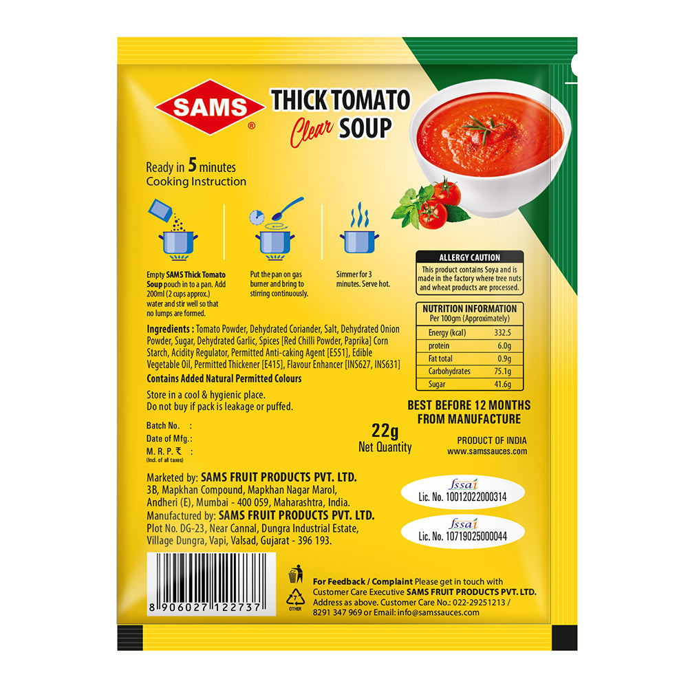 Sams Thick Tomato Clear Soup 22g