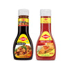 Sams Sweet Chilly Sauce 380g and Black Bean Sauce 330g Gourmet Sauces for Adding Taste and Flavour to Home Cooked Meals, Veg