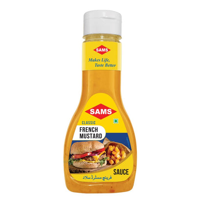 Sams French Mustard Paste 330g, Pack of 2 Culinary Creamy Mustard Sauce Used for Salad Dressings, Dips for All Food Types.