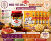 SAMS Mixed Fruit Jam 1kg + Instant Butter Popcorn (Pack of 4) Combo Pack | Sweet Breakfast & Movie Snack Combo