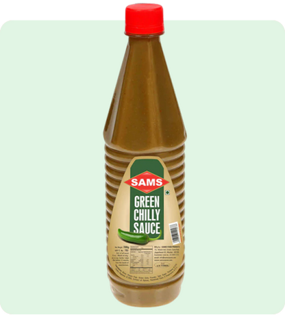 Sams Green Chilly Sauce 700gms Each