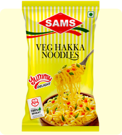 Sams Hakka Noodles Veg Hakka Noodles Chinese Food 180gms Each (pack of 7)