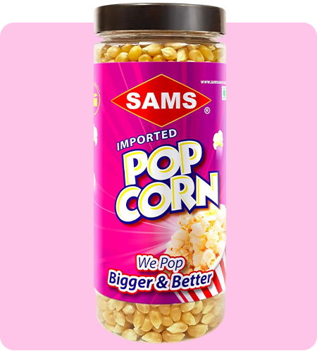 Sams Instant Popcorn 400g, Unflavored, Ready in 3 Minutes