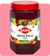 Sams Mixed Fruit Jam 1kg, Thick & Delicious Jam for Daily Breakfast Spread for Sandwich, Rolls, Toast