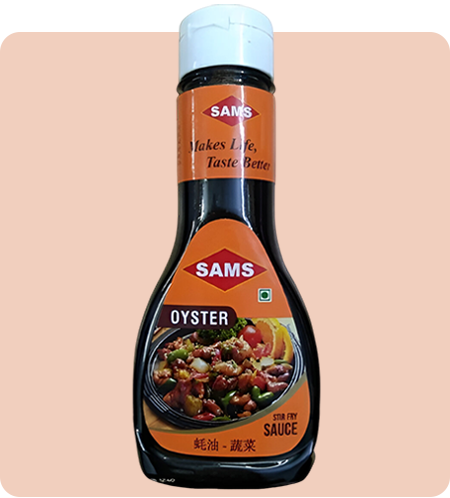 Sams Oyster Sauce 330g Gourmet Sauces for Adding Taste and Flavour to Home Cooked Meals, Veg