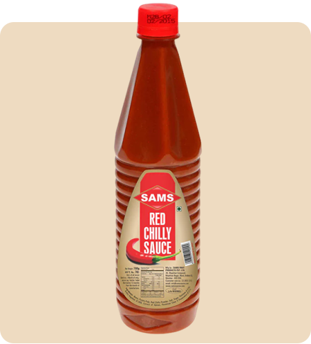 Sams Red Chilly Sauce 700gms Each