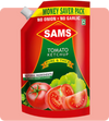 Sams Tomato Ketchup Pack of 2 non onion garlic 1kg jain tomota sauce