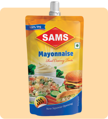 Sams Veg Mayonnaise 90g Each (Pack of 7) – Creamy, Rich, and Delicious!