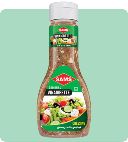 Sams Vinaigrette & Italian Salad Dressings 300g each for Adding Taste and Flavour to Home Cooked Meals and Dips, Veg
