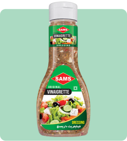 Sams Vinaigrette & Italian Salad Dressings 300g each for Adding Taste and Flavour to Home Cooked Meals and Dips, Veg