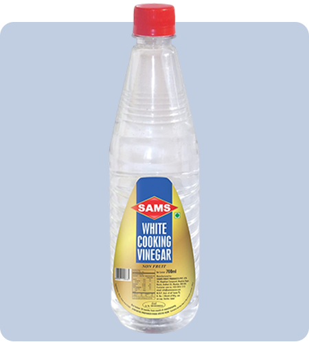 Sams White Vinegar for Cooking Unflavoured Natural White Vinegar for Food 700 ml Each