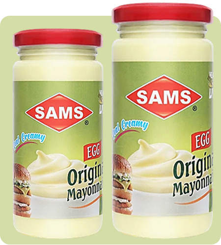 Sams Original Egg Mayonnaise, Real Creamy, Pack of 2