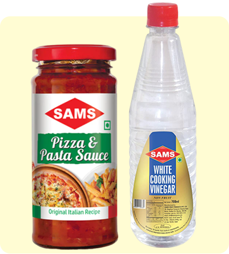 Sams Pizza pasta sauce 220g and vinegar 700ml combo