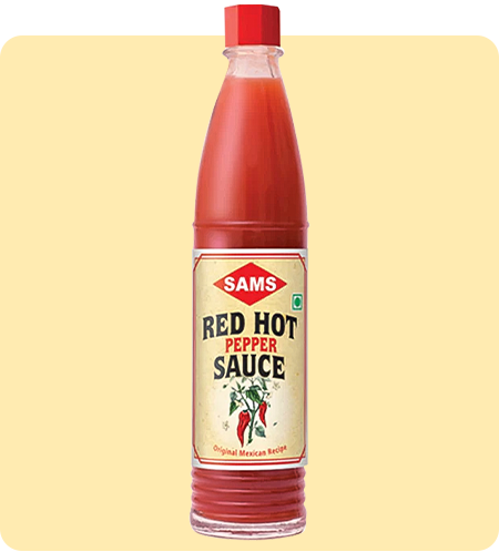 Sams Pack of 4 Red Hot Pepper Sauce 88 ml Each