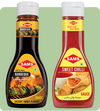 Sams Barbeque Sauce 325g and Sweet Chilly Sauce 380g Gourmet Sauces for Adding Taste and Flavour to Home Cooked Meals, Veg