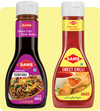 Sams Sweet Chilly Sauce 380g and Teriyaki Sauce 360g Gourmet Sauces for Adding Taste and Flavour to Home Cooked Meals, Veg