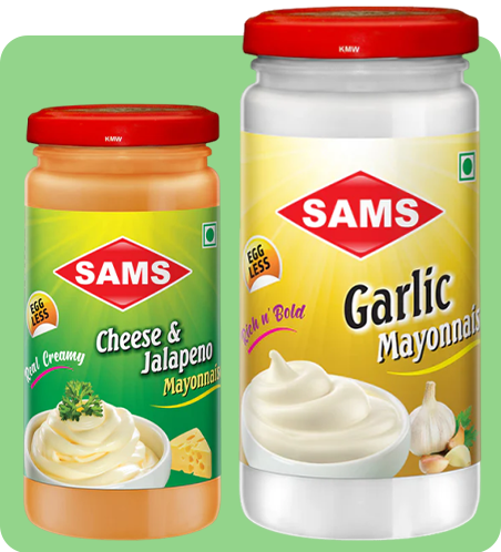 Garlic Mayonnaise and Cheese Jalapeno Mayonnaise Pack of 2 250g Each