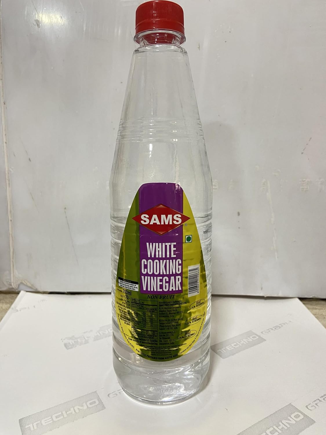 Sams White Vinegar for Cooking Pack of 4 Unflavoured Natural White Vinegar for Food 700 ml Each