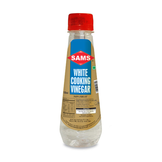Sams White Vinegar for Cooking Unflavoured Natural White Vinegar for Food 190 ml