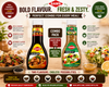 SAMS Black Bean Sauce 330g + Vinaigrette Dressing 300g Combo | Stir Fry & Salad Dressing Pack
